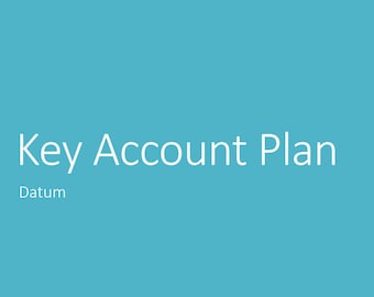 Vorlage Vertriebsplan 2023 - Key Account Plan - Sales Plan, Jahresziele Vertrieb, Salesplan