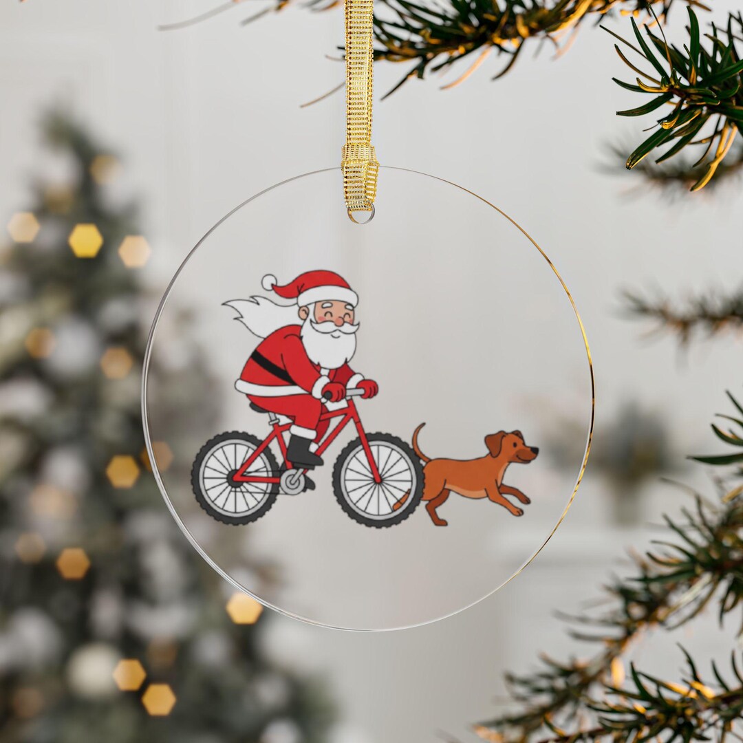 Christmas Rodesian Ridgeback Rhodesian Ridgeback Christmas Ornament – Santa Bicycle Holiday Decor - Etsy