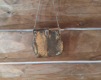 Whiting & Davis Gold Mesh Petite Abendtasche