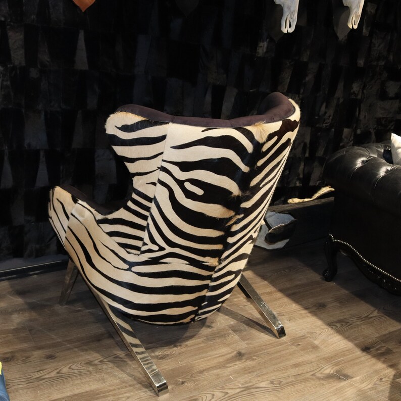 Zebra Pattern Cowhide Sofa Living Room Sofa Home Decor Etsy