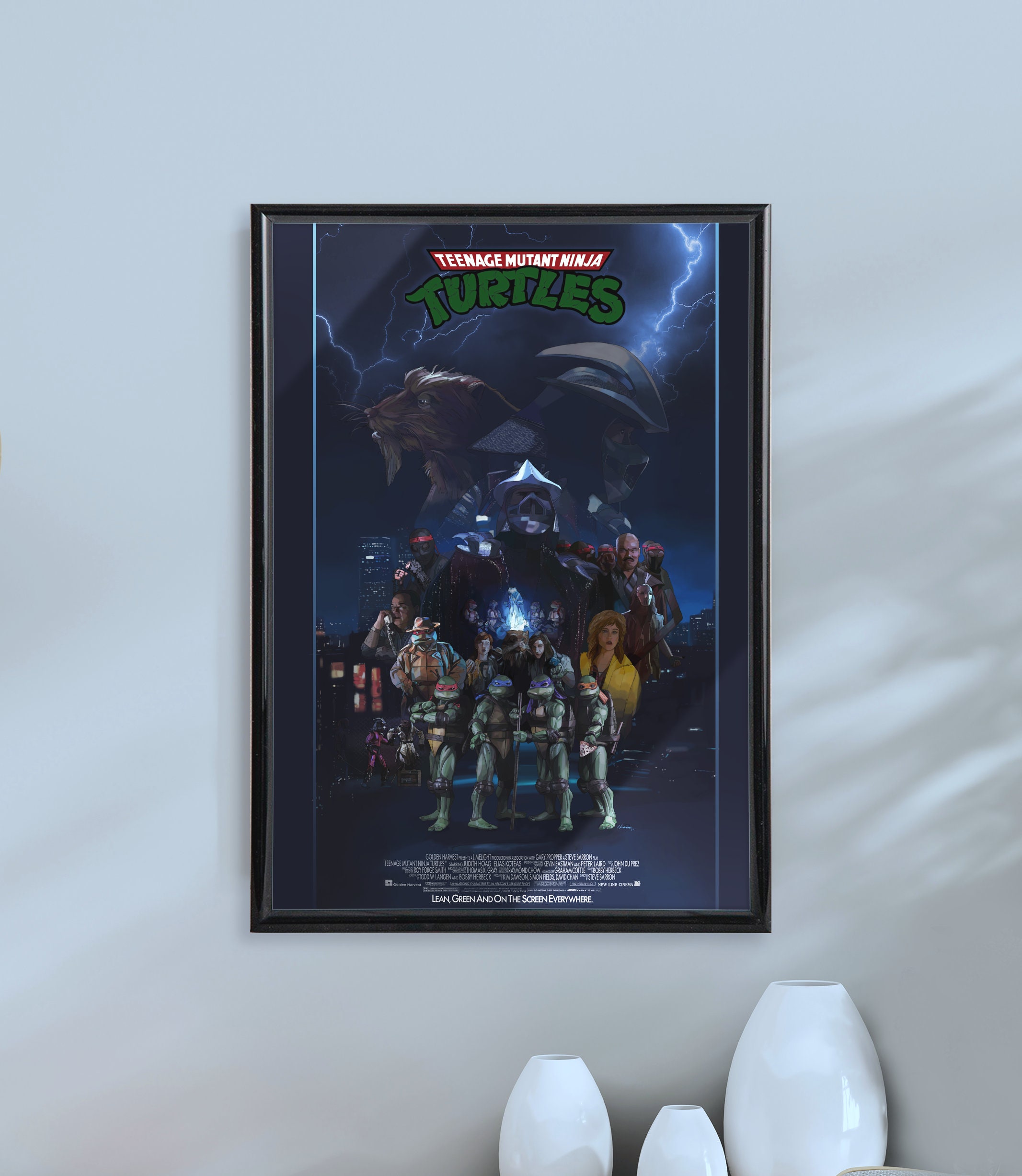Teenage Mutant Ninja Turtles Poster, Film Art Print, A4, A3, Gift for ...