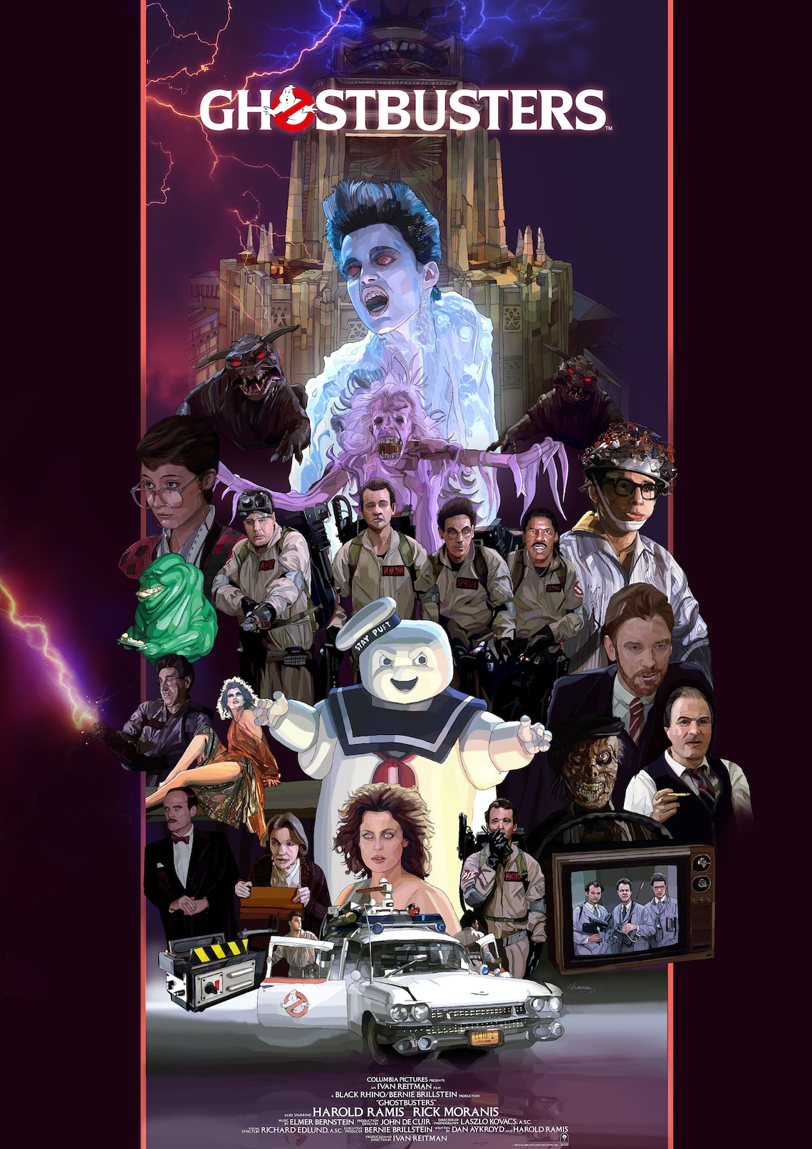 Ghostbusters 1984 Poster Film Art Print A4 A3 A2 Gift for Etsy España