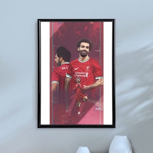 MOHAMED SALAH LFC Poster, Film Art Print, A4, A3, Gift for him/her, Sports Poster, Film Poster, Digital Art, Bedroom Wall Art