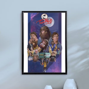 Teenwolf 1985 Film Poster, Film Art Print, A4, A3, Gift for him/her, Amazing Poster, Film Poster, Digital Art, Bedroom Wall Art