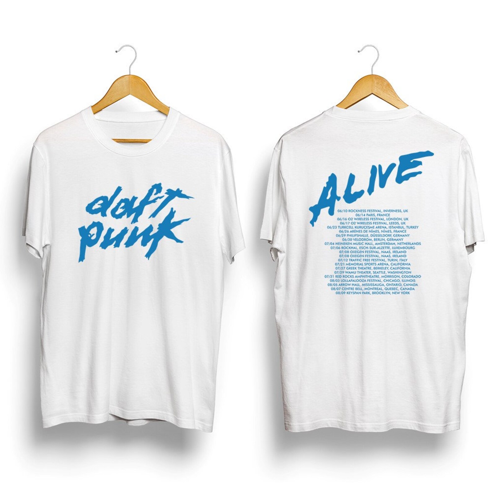 VTG Daft Punk 2007 Alive World Tour Concert T-Shirt Vintage | Etsy