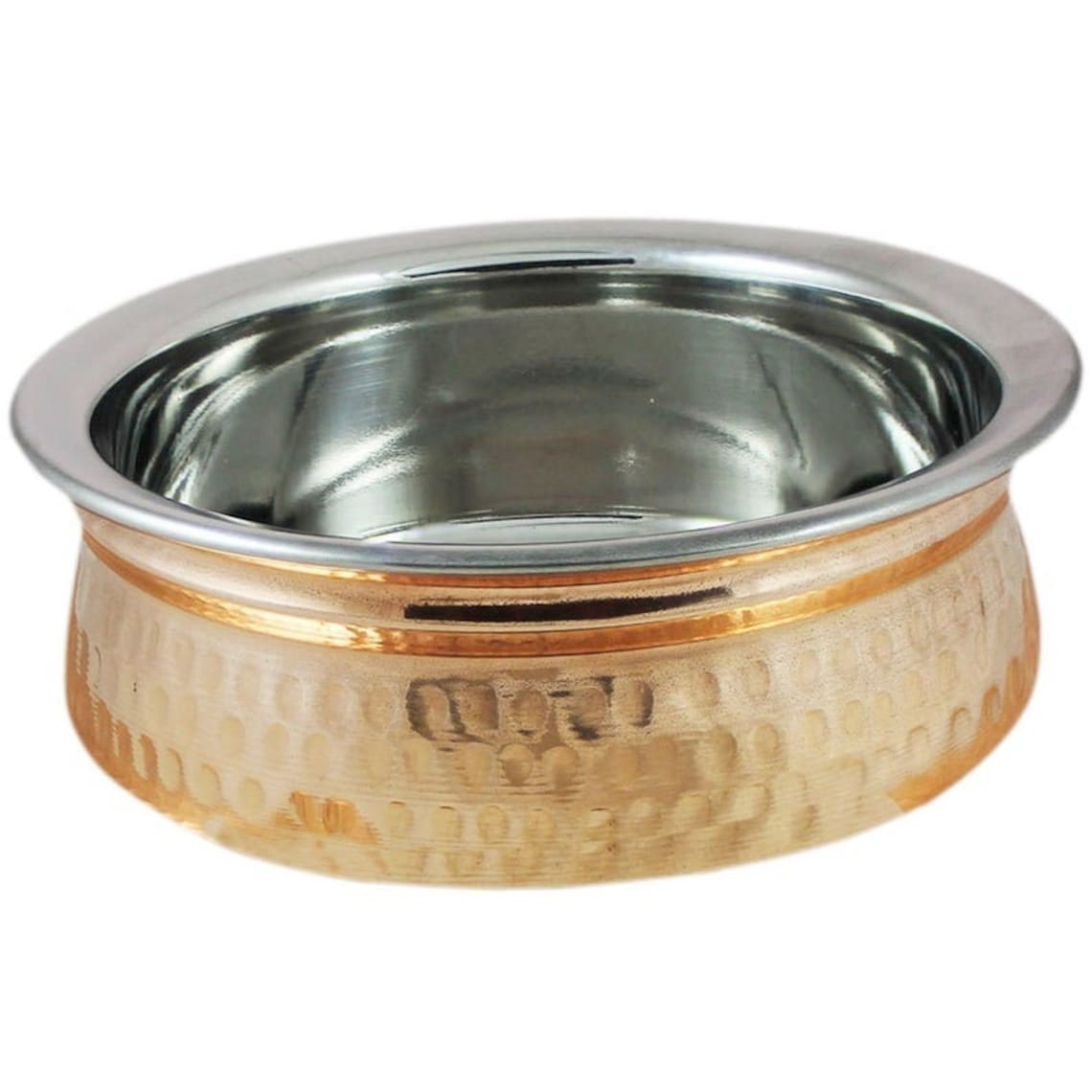 Ciotola In Rame Martellato Con Effetto Dimple - 9.5 Cm Per Patatine, Salse E Snack - Foto 5