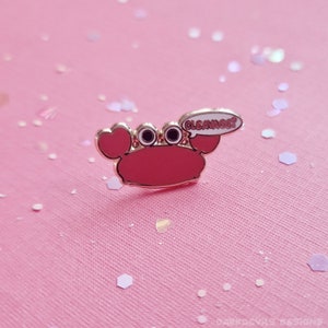 Cleavage Crab MINI Enamel Pin