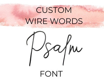 Custom wire words wire wall art personalised wire words bespoke family name sign wire art unique wire wall sign personalised gift home decor