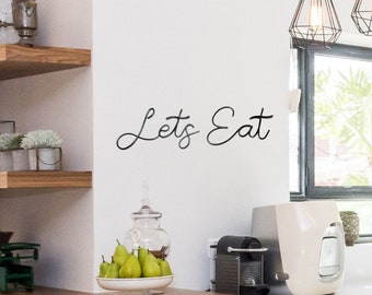 Lets Eat wire words kitchen dining room wall art decor, lets eat wire sign wire wall art dining room metal wall art kitchen gifts Home Decor