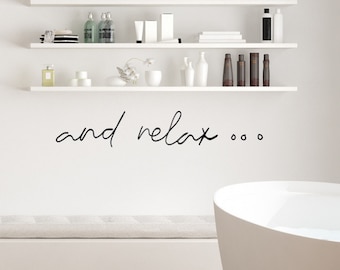 And relax sign wire wall art bathroom signs wall hanging decor, large minimalist bedroom bathroom wire words metal wall art, handmade decor