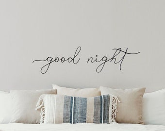 Wire good night sign wire words bedroom wall decor over the bed, good night nursery sign bedroom metal wire wall art home decor