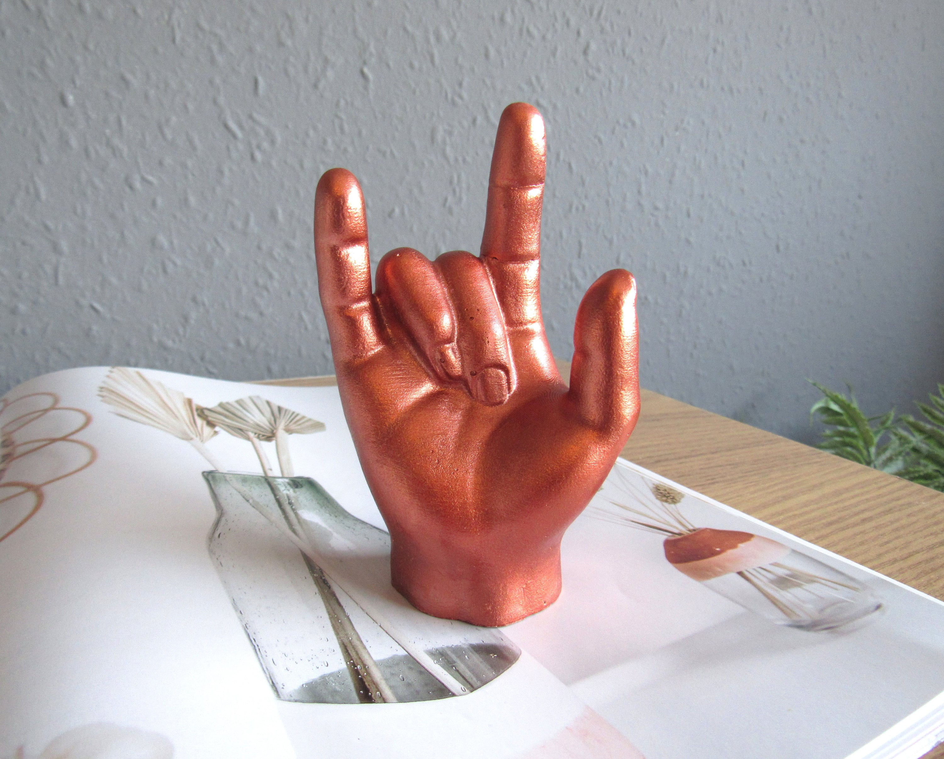 Family LOVE gestures in ASL. A lovely hand casting keepsake