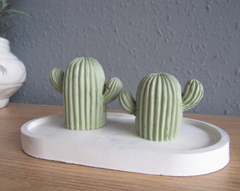 Concrete mini cactus ornament decorative nursery decor thanksgiving cactus ornament, cute cactus gift home decor