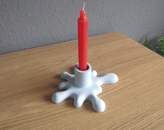 Unique decorative concrete candle holder cute water droplet candle stick holder centerpiece, modern candle holder minimalist table decor