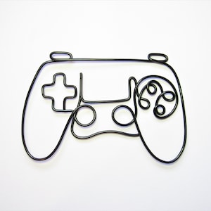 Wire game controller sign game room wall art decor gamer gifts boys, unique gamer girl boy gaming decor birthday gift wire wall art