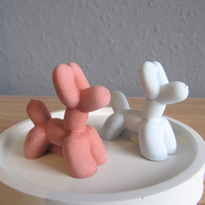 Mini balloon dog statue ornament concrete balloon dog decor decorative ornament unique quirky gift, kids bedroom decor cute gift for kids