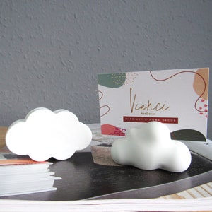 Porte-photos nuage, porte-cartes de visite nuage en béton, porte-numéros de table, porte-cartes pollaroid, décoration de chambre à coucher