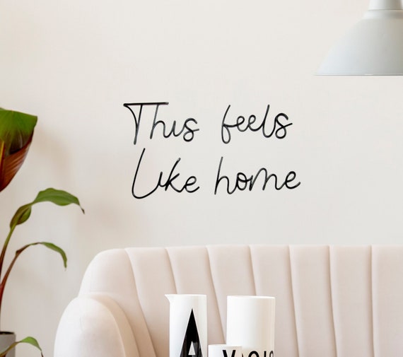 This feels like home sign wire words, living room home decor wire wall art, family sign housewarming gifts, quote wall art hangings decor