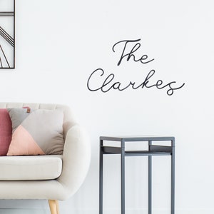 Family name sign wire wall art, metal family name sign home decor wall art, personalised family sign new home gift first home decor gift