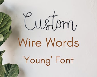 Custom wire words quote motivational, custom name signs wire wall art home decor, personalized living room bathroom kitchen bedroom decor