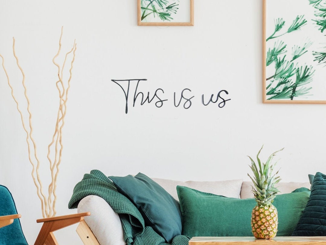 This is Us Metal Sign Living Room Home Decor, Homemade Family Sign This ...