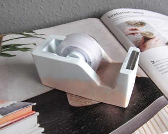 Klebebandabroller aus Beton: Einzigartige Schreibtisch Deko, Büro Geschenk