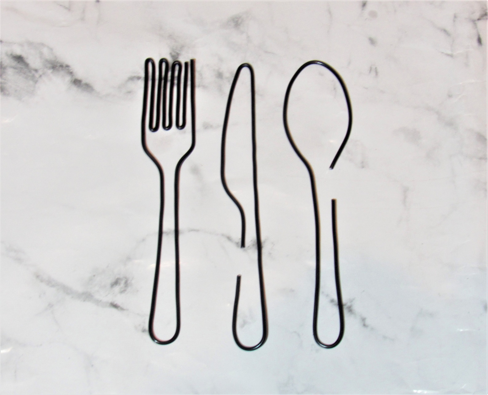 Fork Knife Spoon Wall Art Kitchen Wall Decor Wire Spoon and Etsy