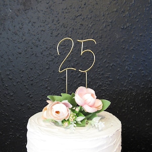Wire number cake topper or year for graduation or birthday cake topper wire, age number cake topper wire, graduation gifts cake decoration