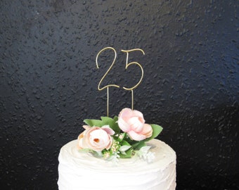 Wire number cake topper or year for graduation or birthday cake topper wire, age number cake topper wire, graduation gifts cake decoration