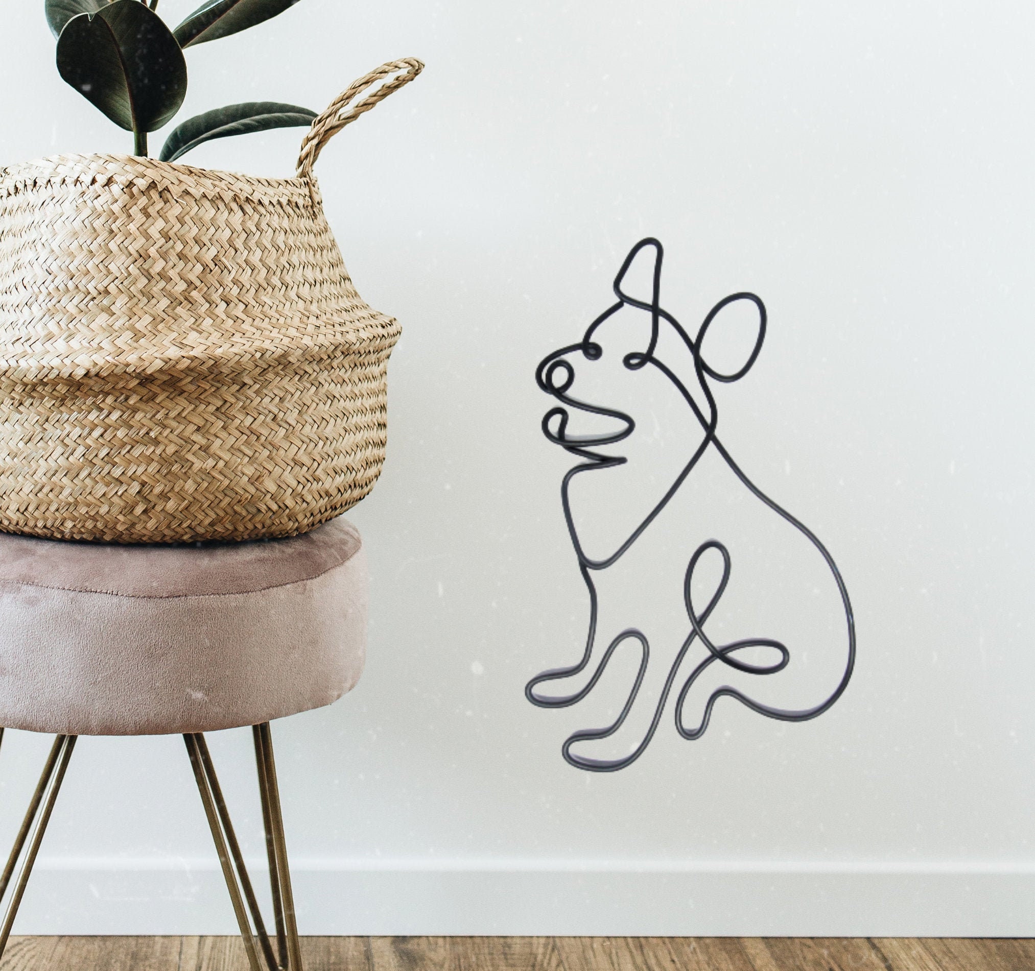 Dog wall art metal signs decor dog ornaments birthday Etsy