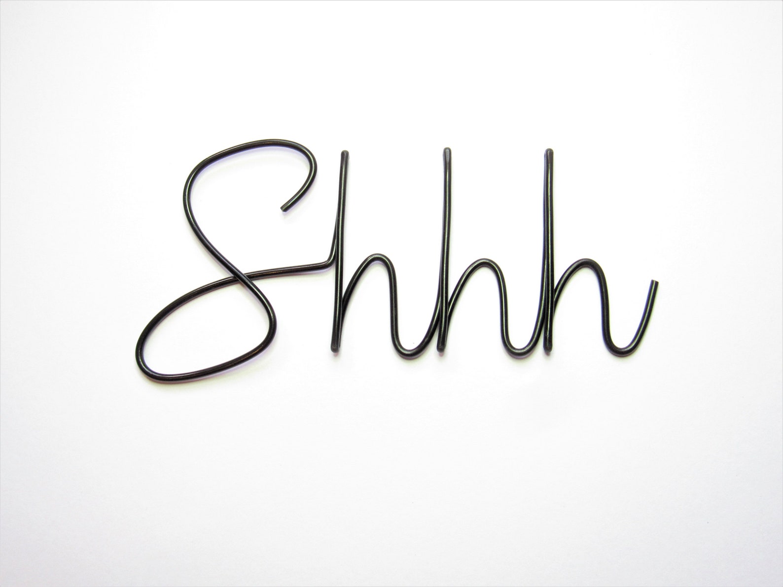Library Shhh Sign Shhh Sign Wire Word Quiet Sign for Nursery Wall Door Sign, Shhh Quiet ...