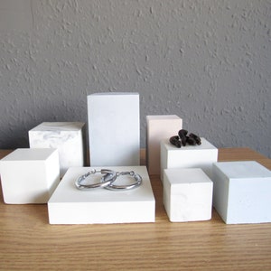 Betonstein Produkt-Schmuckständer Schmuck-Display Ring Display Riser Foto Requisite, Beton Produkt Ständer Ohrringe Display