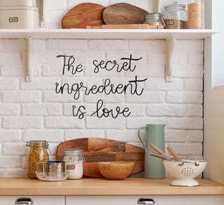 Insegna Da Cucina Personalizzata In Metallo – Decorazione Murale Con Frasi, Regalo Per Nonna O Festa Della Mamma (Nero, Bianco, Oro, Argento)