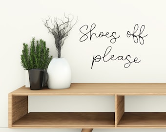 Shoes off please sign wire words hallway wall art decor, porch sign Shoes off wire wall art entryway wall decor