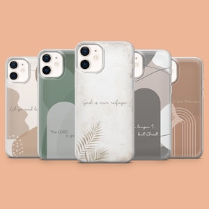 Christian Quotes Phone Case God Jesus iPhone Cover for iPhone 17Air, 16E, 15, 14, Samsung S25, S24Fe, A56, A15 Pixel 10, 9A, 9Pro XL, 8A, 7A