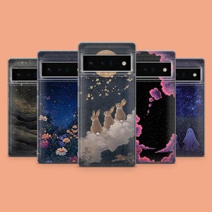Night Sky Phone Case Dreamy Clouds Phone Cover for Google Pixel 10, 9A, 9Pro XL, 8A, 8Pro, 7A, Samsung S25, S24Fe, A15, iPhone 17Pro, 16E, X