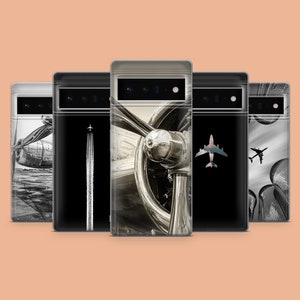 Airplanes Phone Case Aviation Pilot Phone Cover for Google Pixel 9A, 9Pro XL, 8A, 8Pro, 7, Samsung S25, S24Fe, S23Ultra, A56, A15 iPhone 16E