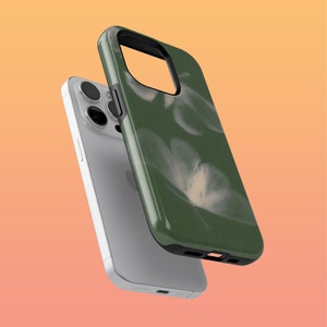 Funda Acubi resistente con diseño de mariposa grunge verde para iPhone 16 Plus, 15, 14, 13, Google Pixel 9Pro XL, 8A, 7A, 6A, Samsung S24, S23, A54