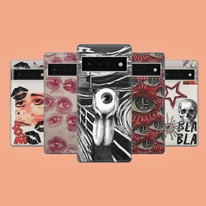 Weird Gore Phone Case Grunge Inspo Phone Cover for Google Pixel 10, 9A, 9Pro XL, 8A, 8Pro, 7A, Samsung S25, S24Fe, A15, iPhone 17Pro, 16E, X