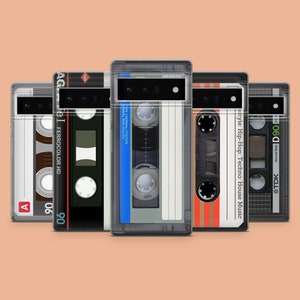 Rad Cassette Phone Case Retro Tape Telefoonhoes voor Google Pixel 9A, 9Pro XL, 8A, 8Pro, 7A, Samsung S25, S24Fe, S23Ultra, A56, A15 iPhone 16E