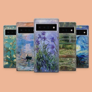Famous Paintings Phone Case Monet Phone Cover for Google Pixel 10, 9A, 9Pro XL, 8A, 8Pro, 7A, Samsung S25, S24Fe, A15, iPhone 17Pro, 16E, 15