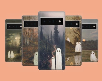 Ghost Couple-telefoonhoesje Magical Phone Cover voor Google Pixel 10, 9A, 9Pro XL, 8A, 8Pro, 7A, Samsung S25, S24Fe, A56, A15, iPhone 17Pro, 16E