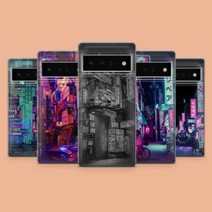 Futuristic City Phone Case Urban Phone Cover for Google Pixel 10, 9A, 9Pro XL, 8A, 8Pro, 7A, Samsung S25, S24Fe, A56, A15, iPhone 17Pro, 16E