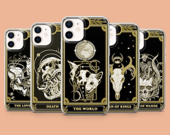 Witchy Tarot Phone Case Gothic Witch iPhone Cover for iPhone 17Air, 16E, 15, 14, Samsung S25, S24Fe, A56, A15 Pixel 10, 9A, 9Pro XL, 8, 8Pro
