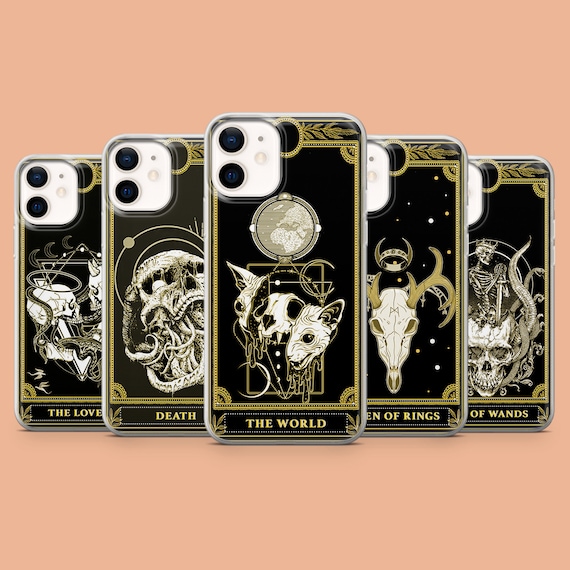 Witchy Tarot Phone Case Gothic Witch iPhone Cover for iPhone 17Air, 16E, 15, 14, Samsung S25, S24Fe, A56, A15 Pixel 10, 9A, 9Pro XL, 8, 8Pro