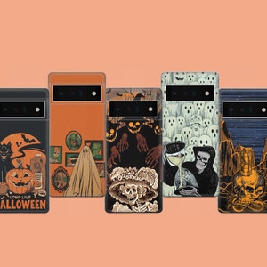 Spooky Decor Phone Case Halloween Phone Cover for Google Pixel 10, 9A, 9Pro XL, 8A, 8Pro, 7A, Samsung S25, S24Fe, A15, iPhone 17Pro, 16E, 15
