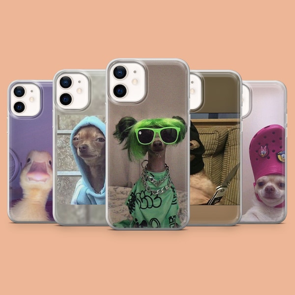 Funny Memes Phone Case Dog Pictures iPhone Cover for iPhone 15, 14, 13, 12, 11,  Pixel 8A, 8Pro, Samsung S24, S22, S23FE, A25, A54, A53, A15