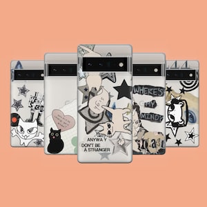 Photo Collage Phone Case Y2k Stars Phone Cover for Google Pixel 10, 9A, 9Pro XL, 8A, 8Pro, 7A, Samsung S25, S24Fe, A15, iPhone 17Pro, 16E, X