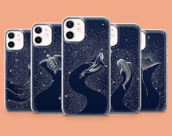 Blue Stingray Phone Case Star Ocean iPhone Cover for iPhone 17Air, 16E, 15, 14, Samsung S25, S24Fe, A56, A15 Pixel 10, 9A, 9Pro XL, 8A, 8Pro