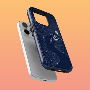 Tough Orca Whale Ocean Phone Case Shining Stars Cover for iPhone 16Plus, 15, 14, Google Pixel 9Pro XL, 8A, 7A, 6, Samsung S24, S23, S22, A54